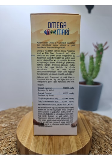 Animari Omega Mari Balık Yağı Omega3 & Omega6 & Dha & Epa 100 ML