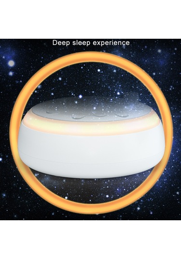 Shineyee Beyaz Renkli 1000mah Usb Type-c Şarjlı 16 Sesli Rahatlatıcı Ses Makinesi Beyaz