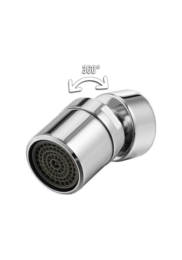 Kalite Krom Prinç Oynar Başlıklı Perlatör Filitreli Musluk Ucu 360 Derece Döner Perlatör İçten Dişli