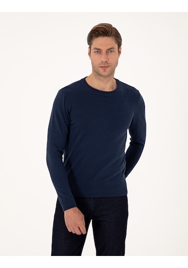 Pierre Cardin Erkek Açık Lacivert Kazak /triko 50314192-vr059 Açık Lacivert