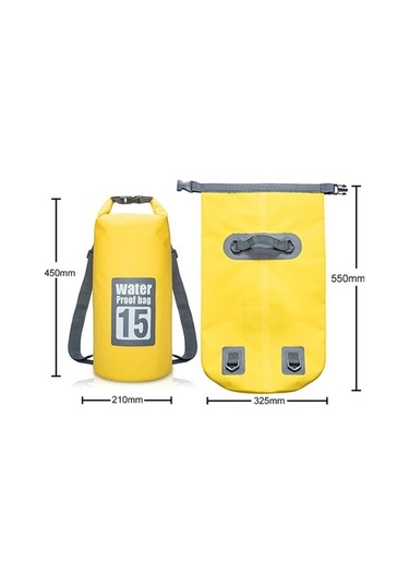 Wondernest Outdoor Su Geçirmez Kuru Çift Omuz Askılı Çanta 15l Mavi, Kapasite: 15l Mavi