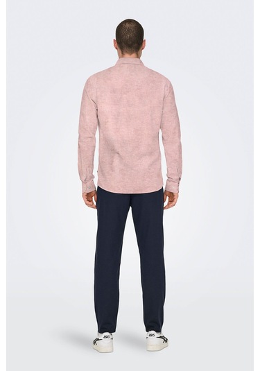 Only&sons Onscaıden Lıfe Ls Solıd L Kiremit Erkek Gömlek Kırmızı