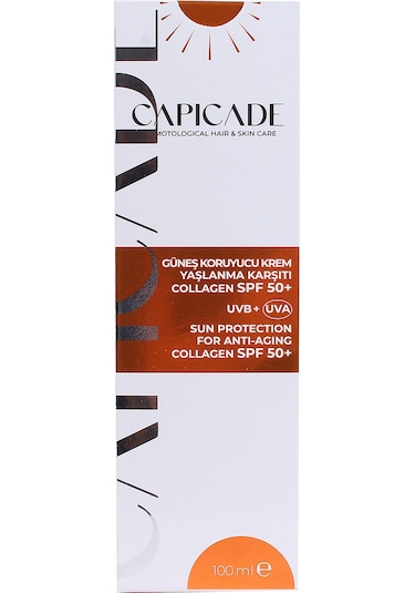 Capıcade SPF 50+  Collagen Güneş Koruyucu Krem 100 ML