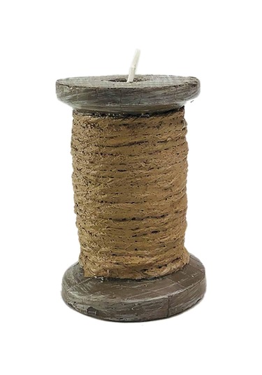 Alesta Home Kahverengi Makara İplik Mum 5x7cm