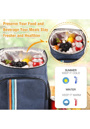 Jeehugo Mavi 24l Isı Yalıtımlı Sırt Çantası - Uzun Süre Muhafaza, İçten Folyo, Çıkabilir Taban, Nem Gösterici, Spor/seyahat/toplantı İçin Yeşil