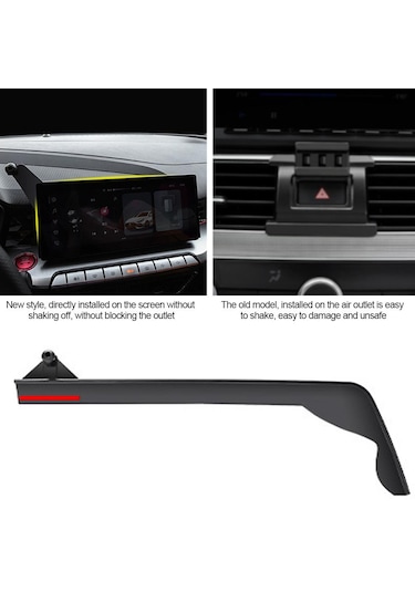 Araba Merkezi Kontrol Sabit Telefon Braketleri Navigasyon Ekran Tutucu Montajı Mg5 2021 2022 Mg7 2023 İçin Only Bracket