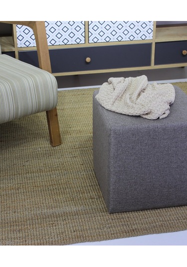 Favora Kare Puf - Kahverengi Kahverengi