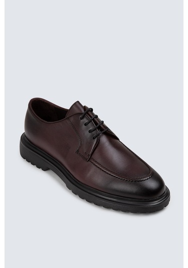 Deery Hakiki Deri Bordo Günlük Erkek Ayakkabı - 01931mbrde02 Bordo