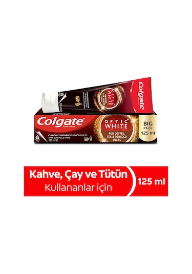 Colgate Diş Macunu Optic White 125ml Çay-kahve-sigara 6 Lı Set
