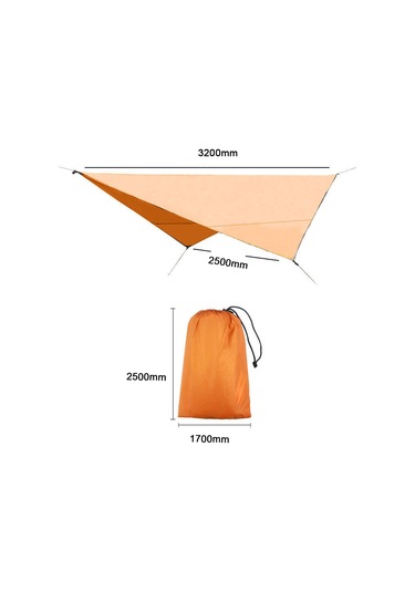 Geeroyoo Çok Amaçlı Açık Hava Gölgelik: Plaj, Kamp Ve Piknik İçin Su Geçirmez Oxford Kumaş Tente, Mavi Mavi