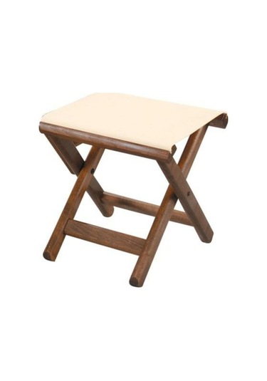 Bahçeme Kaş Katlanır Portatif Ahşap Bahçe Balkon Taburesi-