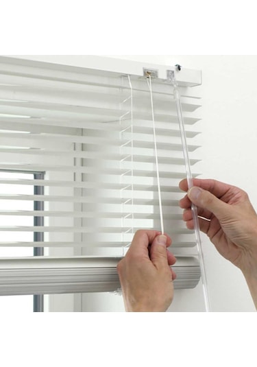 Pvc Jaluzi 25 Mm 80X160 Cm Ölçülerinde Beyaz