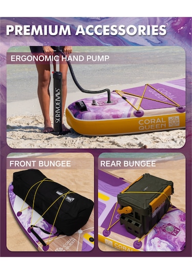 Coral Queen Ultra Stabil Şişme Paddle Board Sup Seti 351x89x15 Cm
