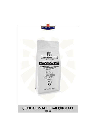 Simonelli Çilek Aromalı Sıcak Çikolata 900 G
