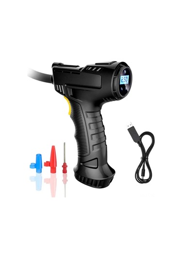 Samdoo Kablosuz Akıllı Araç Lastik Şişirici: Otomatik Kapatma, Dijital Basınç Göstergesi, Led Işığı Ve 4 Basınç Birimiyle Taşınabilir Elektrikli Pompa