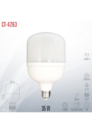 Cata Ct-4263 35w Torch Led Ampul Beyaz Işık
