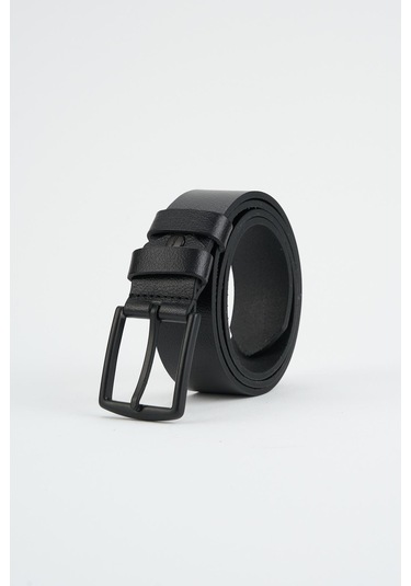 Erkek Siyah Deri Kemer 112542 Siyah
