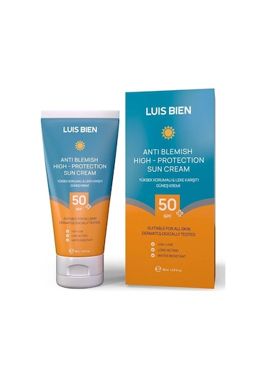 Luis Bien Leke Karşıtı SPF50+ Yüksek Korumalı Güneş Kremi 50 ML
