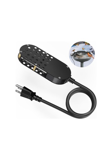 Xindoker Kışlık Kuş Ve Evcil Hayvan Su Tankı Isıtıcı 200w Otomatik Aç-kapa Termostat Kontrollü Suya Dönüştürücü Avrupa Şarjı