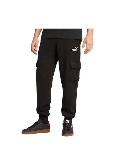 Puma Ess No. 1 Logo Cargo Pants Erkek Pantalon 682661-01 Siyah