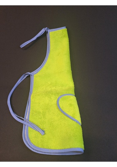 Peluş Mutfak Önlüğü / Su Geçirmez Yeşil Başak Ev Tekstili