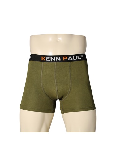 Kenn Paul Erkek Haki Premium Modal Boxer Rahat Boxer Esnek Kumaş Haki