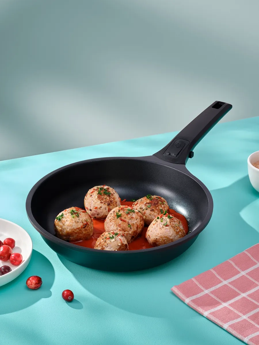 Pragma Oneba 24 Cm Yapışmaz Kaplamalı Alüminyum Tava 290789993 Siyah