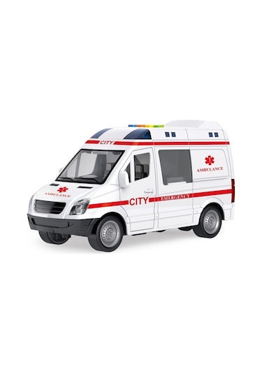 Wy590e-f 1:16 Sürtmeli Sesli Işıklı Ambulans / Polis Arabası