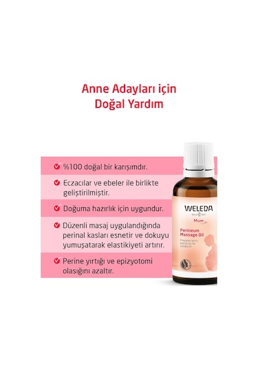 Organik Perine Masaj Yağı 50 ML