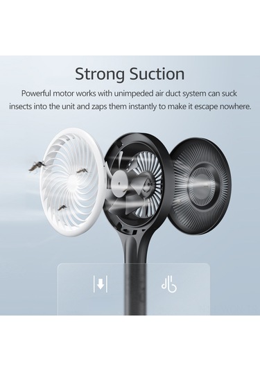 Neevoyu Usb Şarjlı Ev İçi Elektrikli Mus Dergiği - 395-400nm Siyah Işık Ve Güçlü Emme Özelliği, Bx-px1 Siyah Model