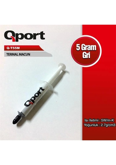 Qport Q-t55m 5 Gram 5w/m-k 2.7/cm3 Termal Macun