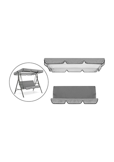 Suntek Magideal Su Geçirmez Salıncak Gölgelik Tente Seti Açık Gri