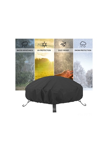 Xiyyadms 210d Oxford Dokulu Güneş, Yağmur Ve Toz Koruyucu Mangal Kılıfı - 122x46 Cm Siyah, İç Ve Dış Kullanım Çok Renkli