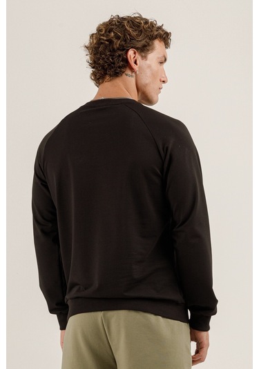 Airlife Saturn Ur7 Pro I Sıfır Yaka Erkek Sweatshirt Siyah