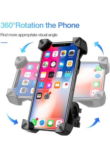 Raxfly Evrensel Motosiklet Gidon Montaj Telefon Standı Tutucu İphone X Xr -