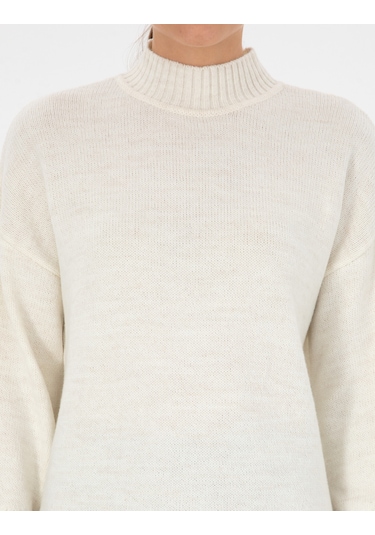 Pierre Cardin Kadın Ekru Kazak /triko 50310958-vr019 Ekru
