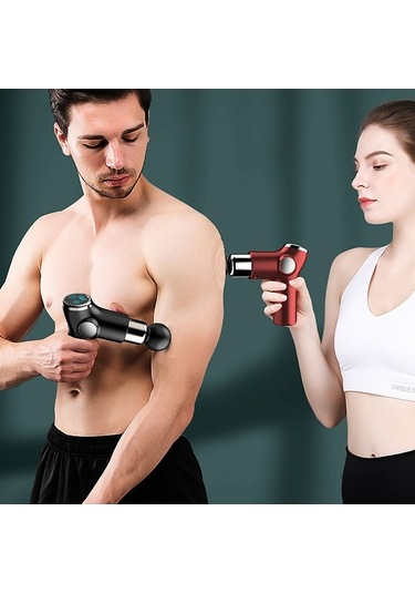 Createtech Usb Titreşimli Dinlendirici Moveevo Mini Masaj Makinesi Küçük Kas Fitness Fasya Elektrikli Darbe Aleti Siyah