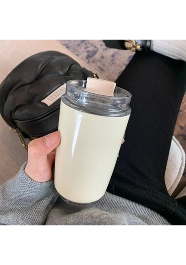 Tumbler Termos Bardak Sütlü Kahve Kupa Araba Yalıtımlı Su Şişesi Diğer Siyah