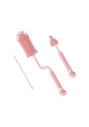 Silikon Şişe Fırçası 3 Parça Set