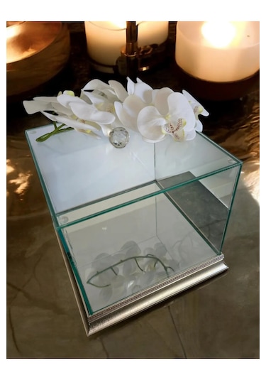 Cam Söz Nişan Çeyiz Bohça Kutusu 25 25 20 Cm Gelin Damat Bohçası