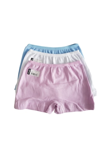 Tutku 0853 Kız Çocuk Pandora Şort 6'lı Paket Kombin Çok Renkli