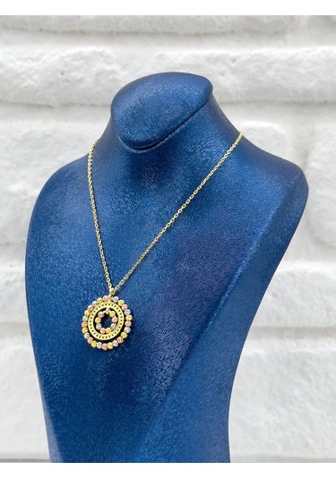 Üç Renkli Dorika Model Kadın Gümüş Set Takımı Gümüş