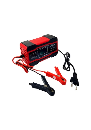 Electroon Ucomen Uc-c121001a Kırmızı 12/24 Volt 10 Amper Led Göstergeli Akü Şarj Cihazı