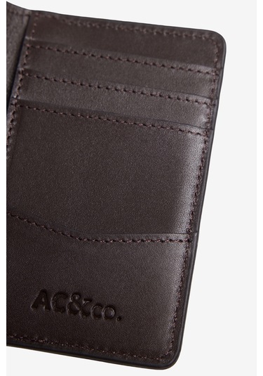 Erkek Kahverengı Suni Deri Kartlık Kahverengi