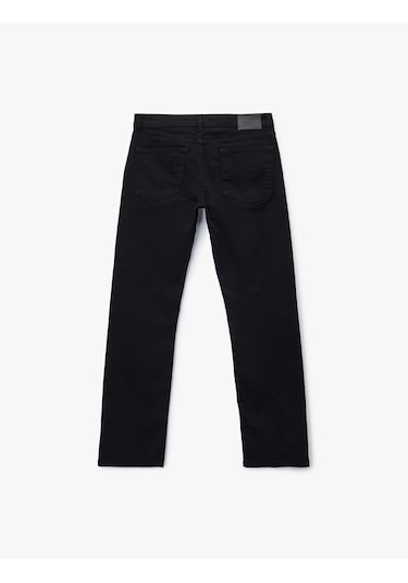 Koton Normal Bel Straight Fit Jean Pantolon - Mark Jean Siyah 6wam40024nd Siyah
