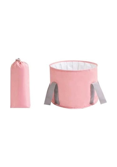 Prestigegoods Outdoor Katlanır Ayak Pedikür Spa Havuzu, Pembe S, Yolculuk İçin, 2 Boyut Pembe