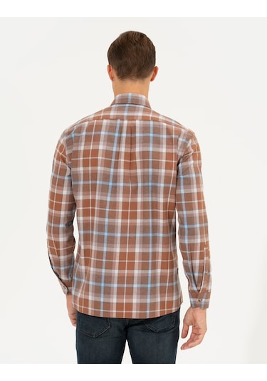 Pierre Cardin Erkek Bordo Gömlek Desenli 50265979-vr014