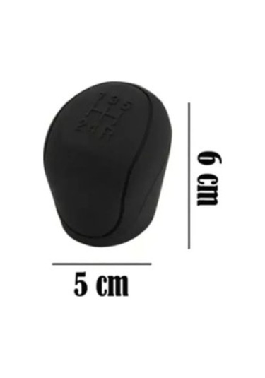 Silikon Manuel Siyah Vites Topuzu Kılıfı Düz Vites İleri 5 Vites Diğer