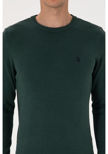 U.s. Polo Assn. Erkek Koyu Yeşil Kazak /triko 50313713-vr079 Koyu Yesıl