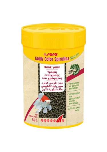 Sera Goldy Color Spirulina Nature 250 Ml / Japon Yemi Renklendiri